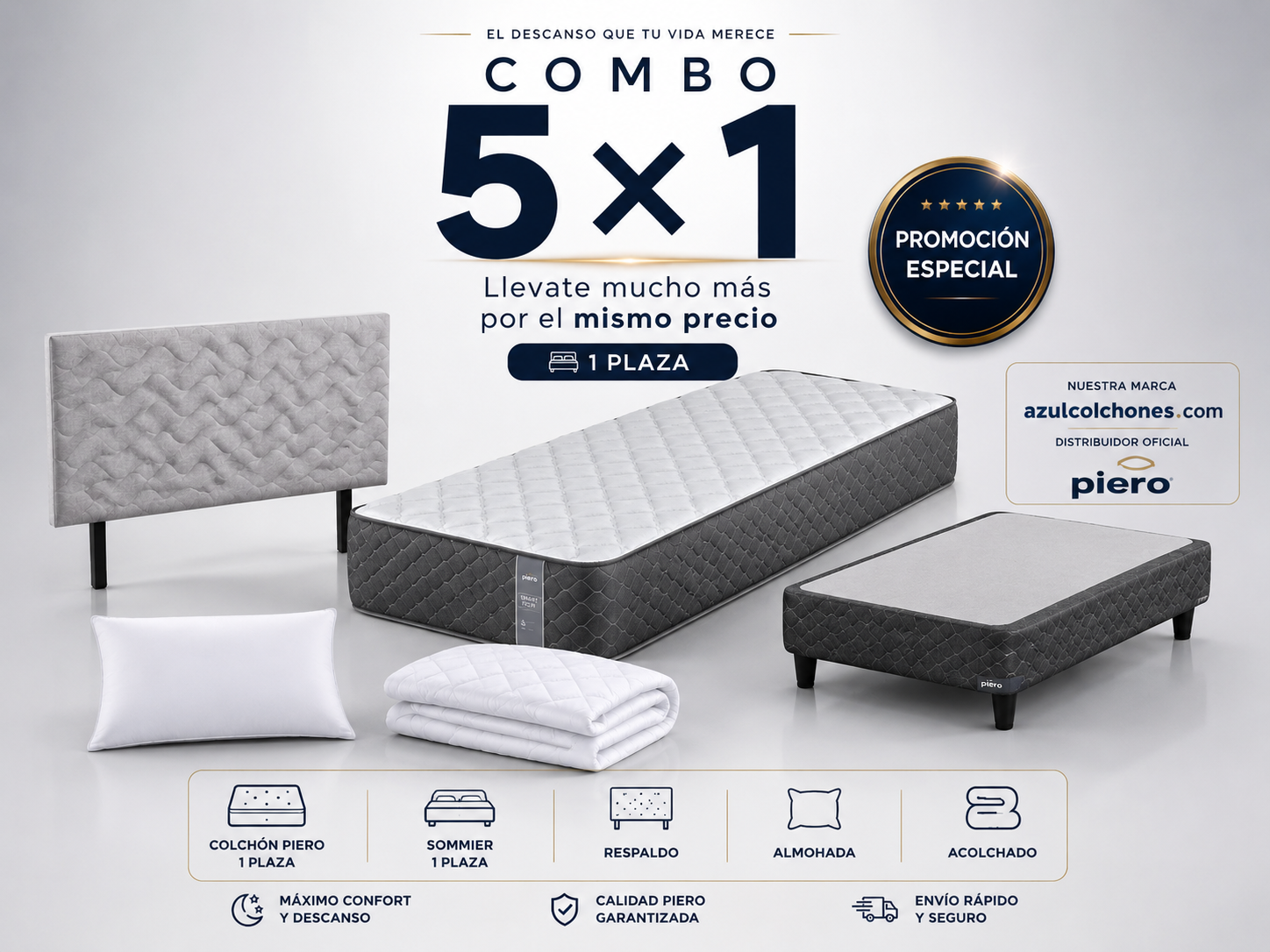 Combo Foam 1 plaza