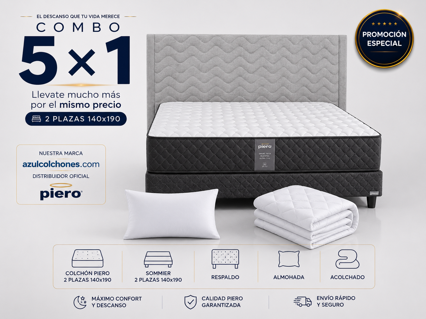 Combo Foam 2 plazas